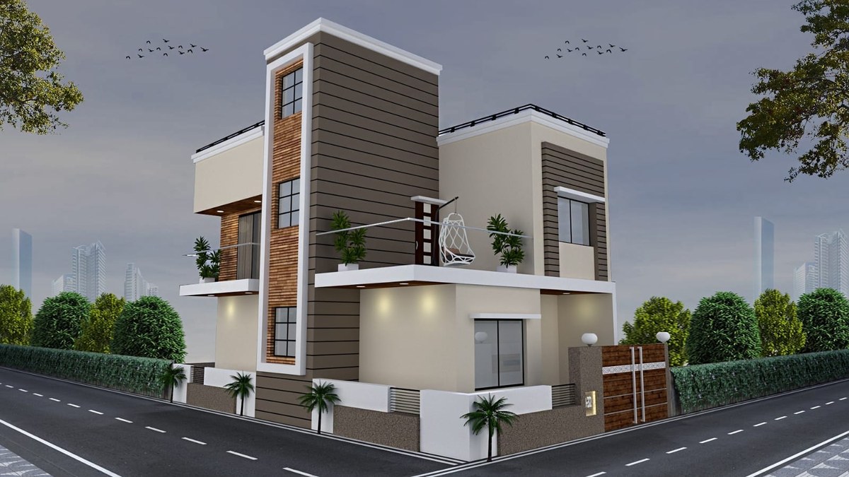 3D Design Render — Residential Villa